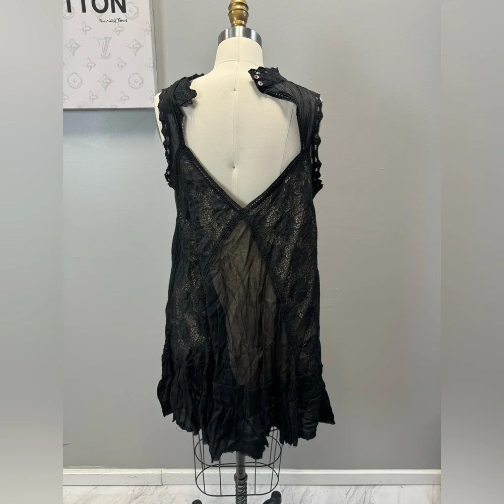 Free People Casual Lace Dress M with tags e103-5 - Picture 5 of 8